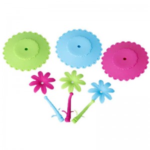 Zonnebloem deksels eten rooster siliconen beker deksels