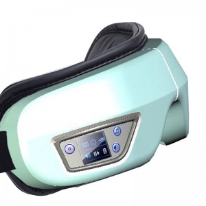 6d elektrische verwarmde luchtdruk Oogmassager met warmte, trillings Bluetooth -muziek Slimme verwarmde oogmassager, adaptieve tempelmassage voor oogontsparing, de oogcirculatie verbeteren, droge ogen verminderen, donkere cirkels, ontspa...