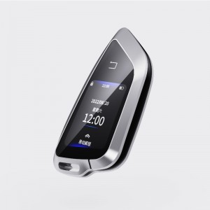 Slimme LCD -autosleutel, upgrade keyless entry, Auto Lock&ontgrendel externe auto -starter, sleutel FOB vervanging Anti -diefstalaccessoires, voertuiglogo -display