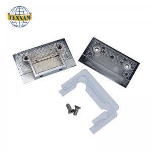 Dubbele gat cambered 0 graden glazen klem