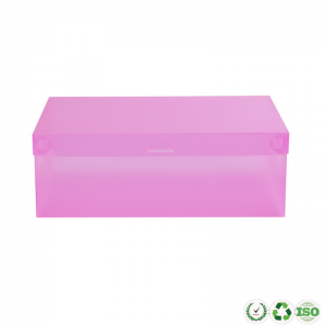Aangepast gemaakt Clear Foldable Plastic Folding Shoe Display Opbergdoos Verpakking
