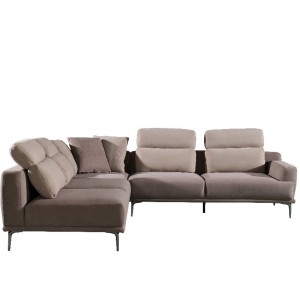 Stoffen chaise sectionele bank hoekbank woonkamer bankbed