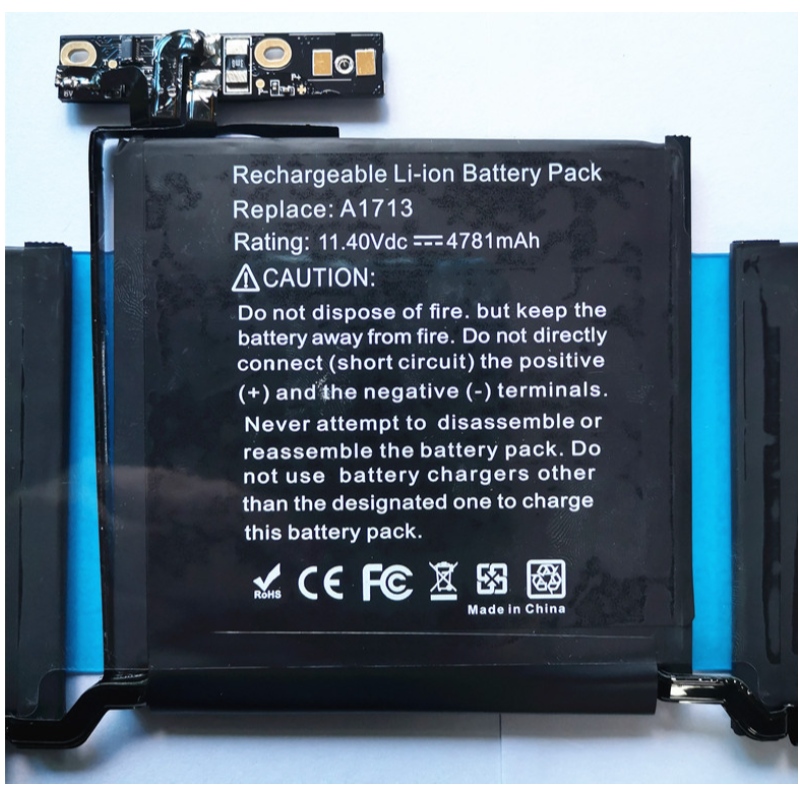 Laptopbatterij voor Apple MacBook ProA1713 A1708 A2171/A2159/A2338