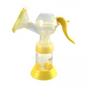 Draagbare siliconenhandleiding babymelk extractor borstpomp bpa gratis afdrukpatroon hygiëne handmatige borstvoedingspomp