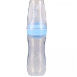 100% voedselkwaliteit siliconen lepel knijpen rijstpasta babyvoeding fles siliconen baby kinderen voeden fruit facifier lepel fles