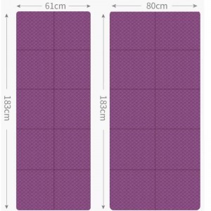 Groothandel opvouwbare reis yoga mat 4mm/5mm dikte gemakkelijk te dragennaar de klasoefening, kantoorrust, parkkamperen
