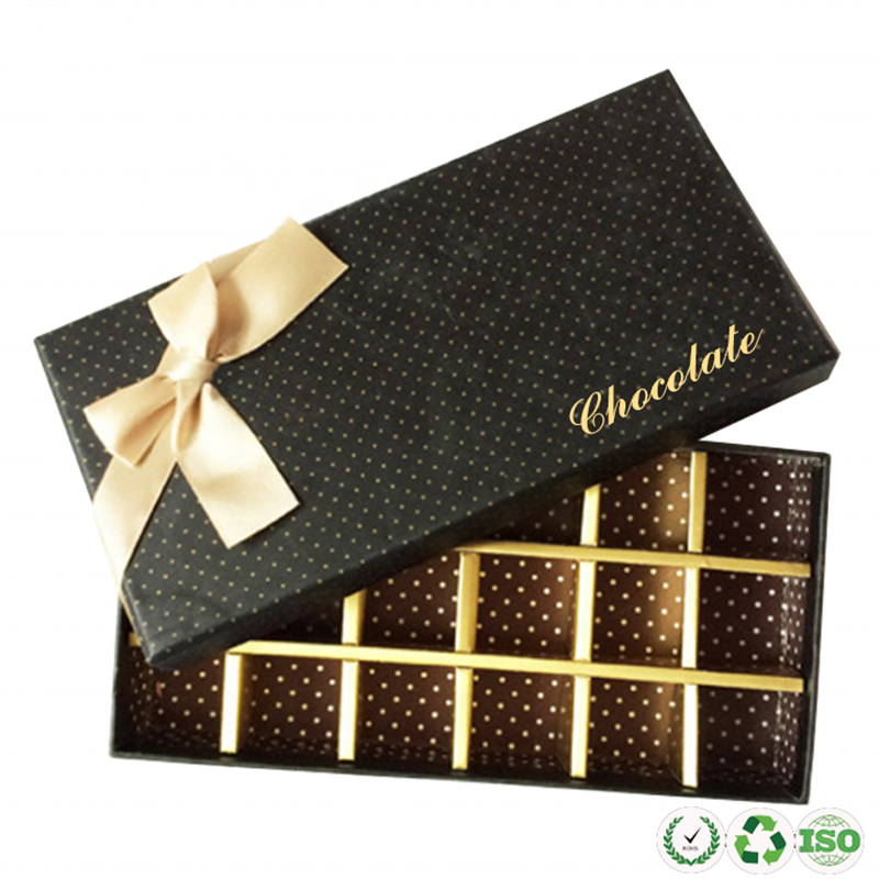 Aangepaste chocoladepapier snoepcadeau -doos verpakking
