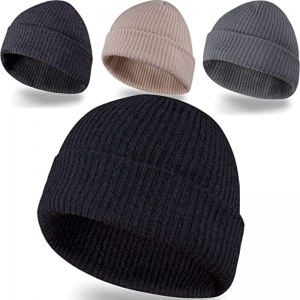 Beanie -hoeden voor mannen, slouchy beanies voor mannen gebreide petten voor vrouwen&tiener voor de lente zomer herfst winter