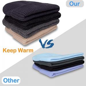 Beanie -hoeden voor mannen, slouchy beanies voor mannen gebreide petten voor vrouwen&tiener voor de lente zomer herfst winter