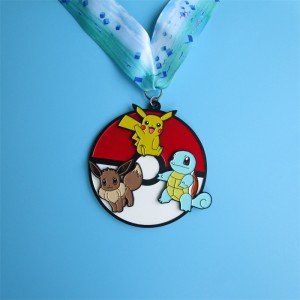 Metalen medaille schattige cartoonmedailles voor verkoop