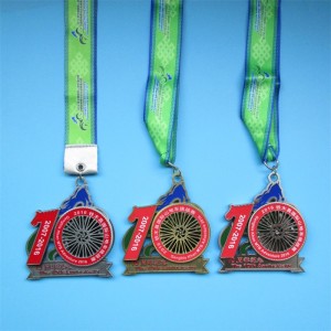 Herdenken grote mannenactiviteit antieke plating -medailles