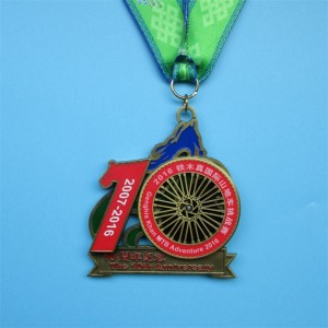 Herdenken grote mannenactiviteit antieke plating -medailles