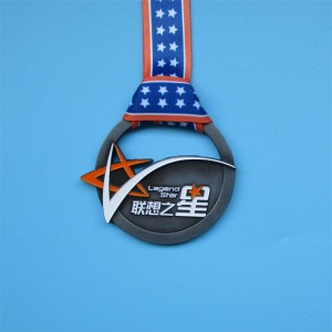 Finisher Medal Soft Emailed Hollow Metal Medal
