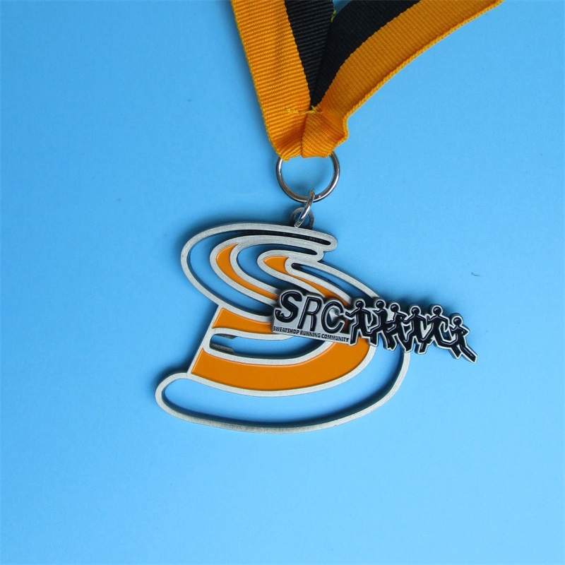 Ontwerp je eigen sportlegeringsmedaille met lanyard medailles sportmetaal