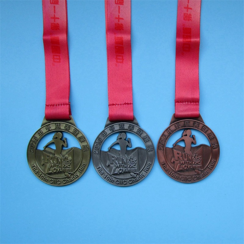 Sportmedailles fabrikanten metaal vergulde gouden zilveren koperen medailles