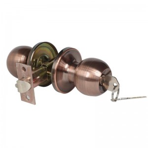 2501 Entry Deur Knop met slot en sleutel-, interieur- en buitendeurslot, standaard baldeurknop