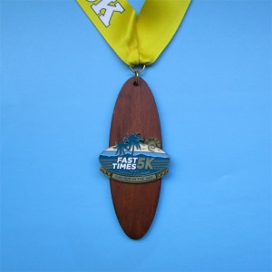 Award -medailles met lint blanco goud zilveren bronzen fietsen hardlopen marathon zeilen metalen sportmedaille