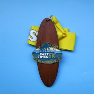 Award -medailles met lint blanco goud zilveren bronzen fietsen hardlopen marathon zeilen metalen sportmedaille