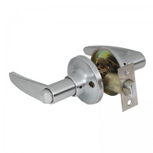 7302 Privacy deurklink met verwijderbare vergrendelingsplaat, alle metalen deurhendel slot set voor slaapkamer en badkamer