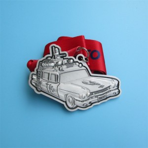 Virtual Run Medal Cars Design 3D Metal Hanger Gold Medals Aangepaste sportmedaille
