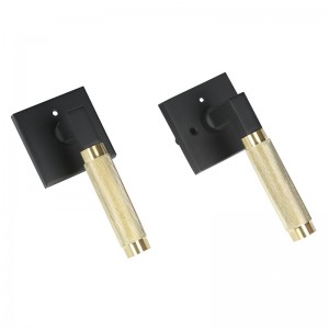 S7137 Moderne vierkante gekartelde deurhendel voor binnendeuren, zware deurgrepen