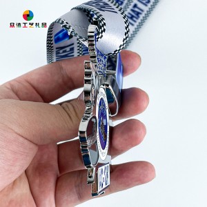 Uniek ontwerp aangepast logo led sport medaillon metaal 3D emailmedailles voor souvenir
