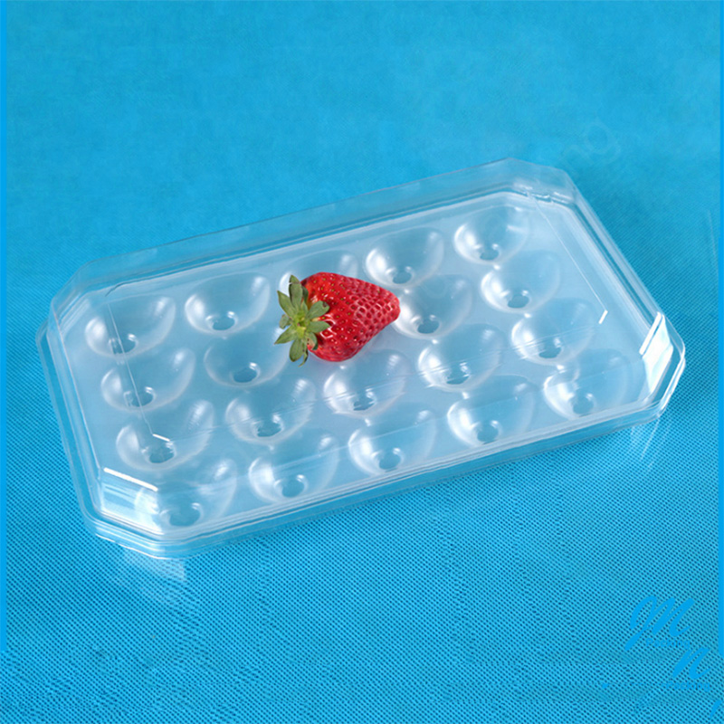 Groothandel Wegwerp doorzichtige plastic fruit Blister Tray verpakkingscontainer met deksel met deksel