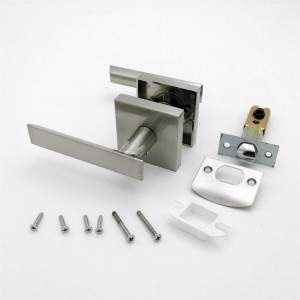 S7510 zware privacydeur hendel deur slot sets satijnnikkel sleutelloze deurknoppen slaapkamer/bathroom/interior deuren links/right handed deur handgreep