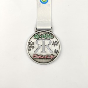 Gouden zilveren en bronzen medailles aangepaste medailles cadeau voor Kerstmis