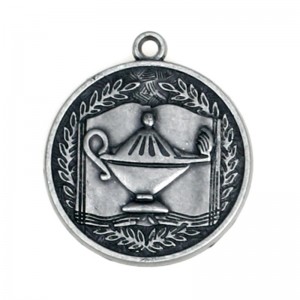 Antieke messing vergulde metaalmedaille stockmedailles