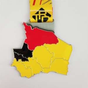 Laser uw eigen logo 3D Metal Award ODM Gold Silver and Bronze Medals Gift