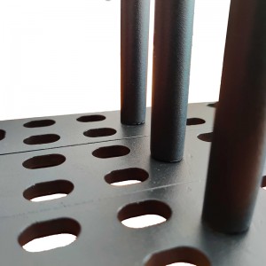 Zwart poeder spuiten stalen drijvende beugel met hoogwaardige stalen met verwijderbare ondersteuningsstaaf