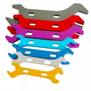 Een sleutel ingesteld een sleutel haven vracht aluminium dubbele kopsleutels