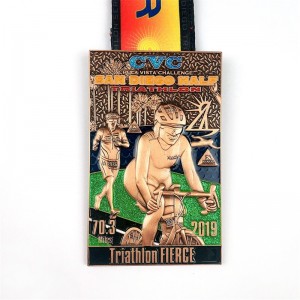China Sport Running Military Marathon Medals Medal 3D Triathlon Medal