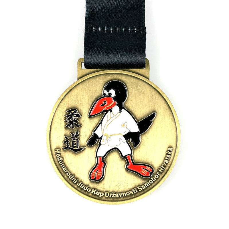 Race Medal Design voor Chinese kungfu gouden medaillon hangerplaat medaille