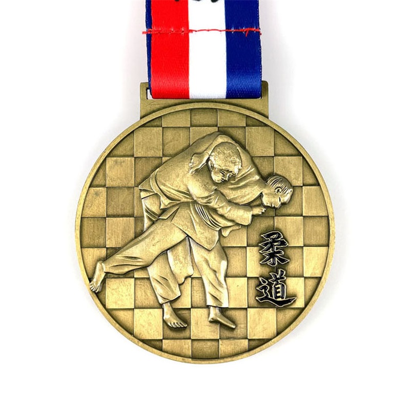 Race Medal Design voor Chinese kungfu gouden medaillon hangerplaat medaille