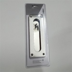 7.09 inch verzonken vingerspoeltrokken voor zakdeurkastdeur, schuifschuifdeurhandgreep, geborsteld roestvrijstalen rechthoekige deur trekt hardware