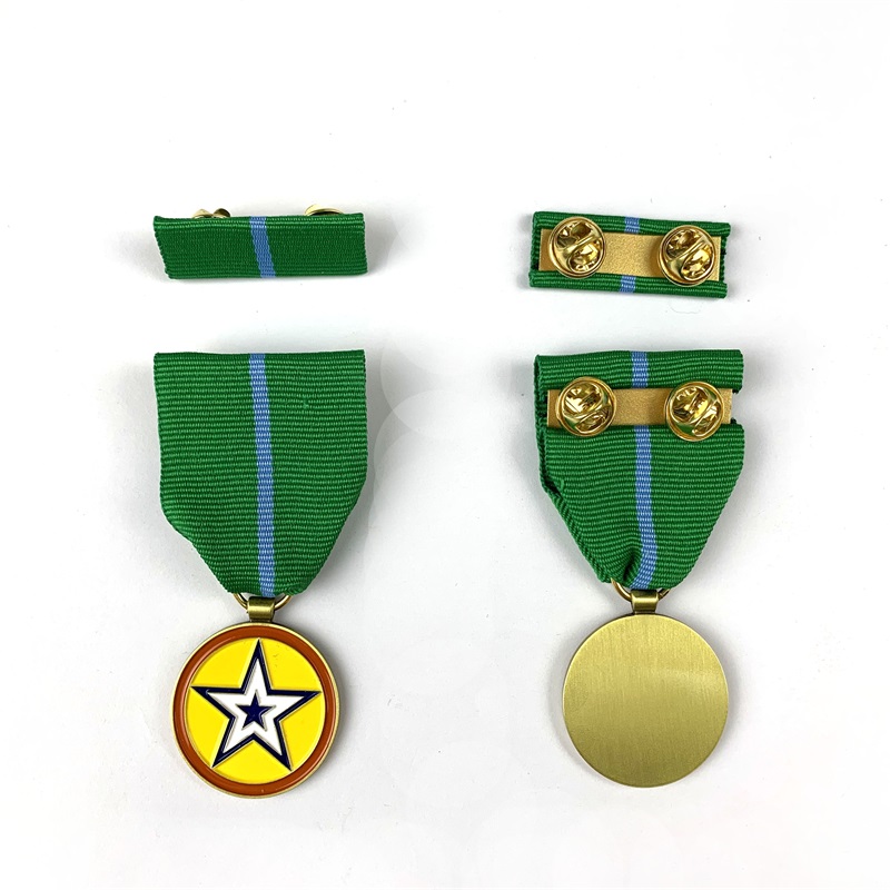 Aangepaste medaille lint metaal Iron Cross Soldiers Honor Accendation War Award Medailletjes Badge