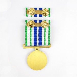 Zinklegering goud vergulde 3D gegraveerde medaille op maat gemaakte metaal blanco Universal Medal Honor Class Medal
