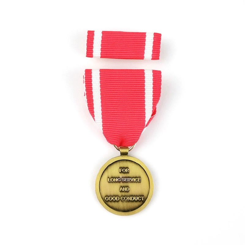 Harde email Pin Medallion Die gegoten metalen badge 3D -activiteitsmedailles en awards Honoremedailles met kort lint