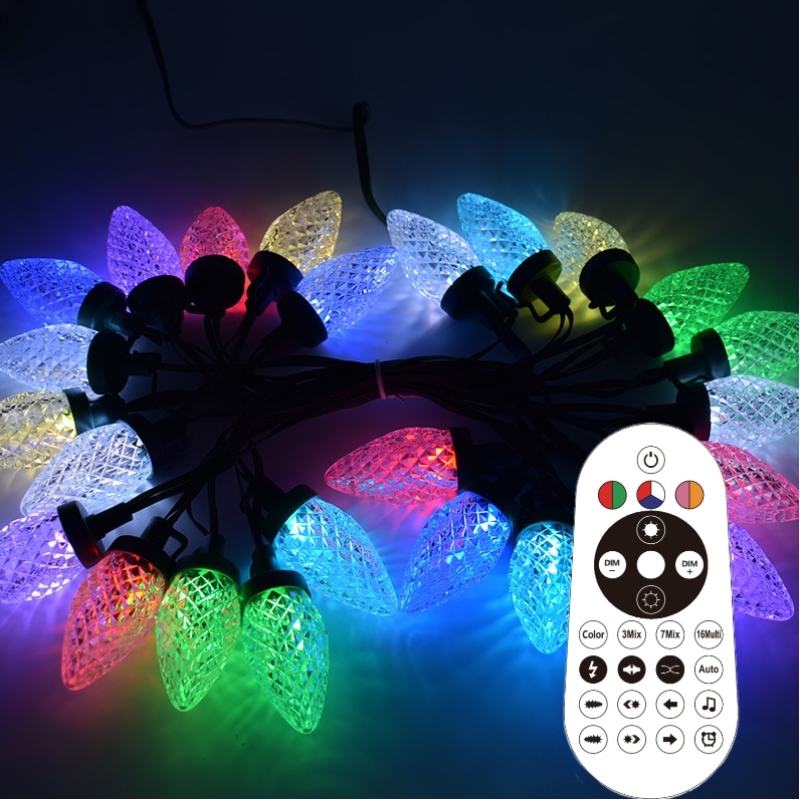 Smart C9 Strawberry Christmas Light Set Outdoor Waterdichte LED Magic Color Kerstlicht String