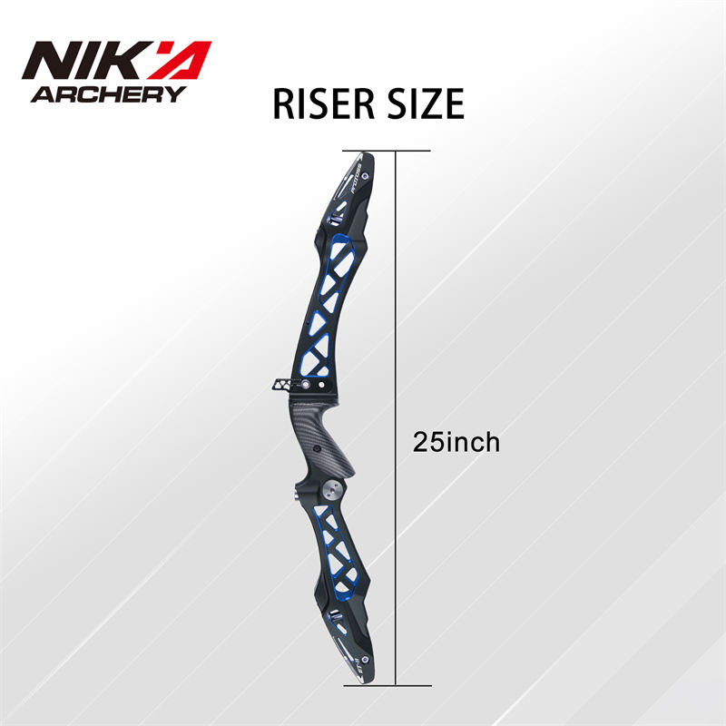 210080-10 25 inches zwarte&BLUE kleur ilf recurve bow riser