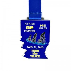 Nieuwe aangepaste metal 3D Cycle Series Race Bike Medal