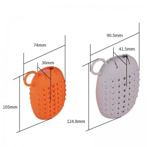 vaak zeepzak deksel milieuvriendelijke massage dubbelzijdige siliconen badzeep opslaghoes