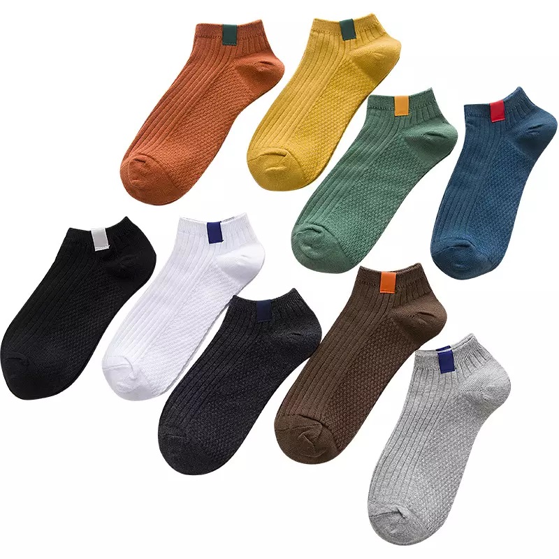 Cmax katoen onzichtbare loafer enkel sokken schoenvoering zomer mannen kleurrijke laaggesneden boot sokken onzichtbaar