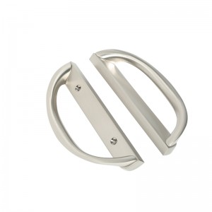 Glijdende patio deurklinkset, d vorm,niet-gelust (past 3-15/16 ”gatenafstand)