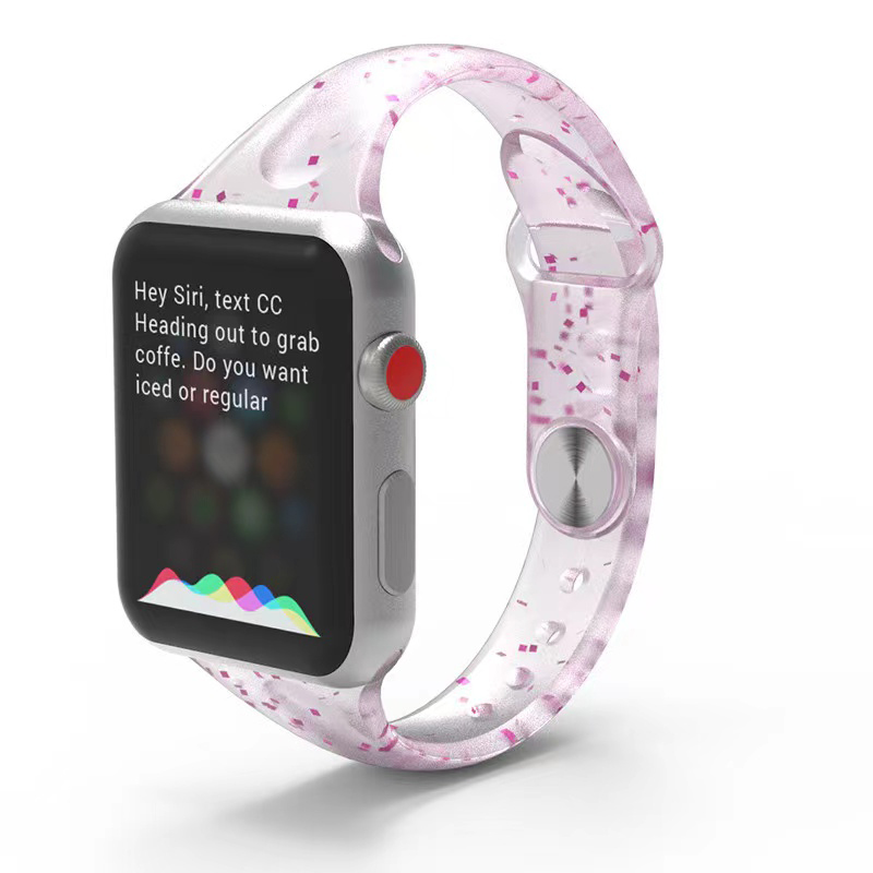 Glitter Siliconen Bracelet Silicone Strap Watch Band