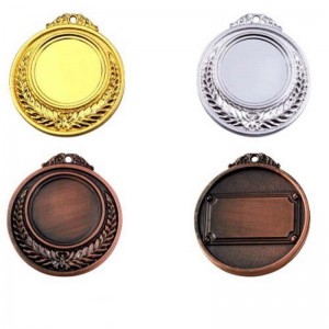 Wereldbeker geschenken groothandel fabriek aangepaste blanco sportmedaille