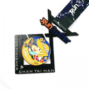 Gag Wholesale aangepaste logo Design Metal Alloy Running Marathon Sports Honor Medal