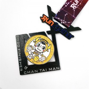 Gag Wholesale aangepaste logo Design Metal Alloy Running Marathon Sports Honor Medal